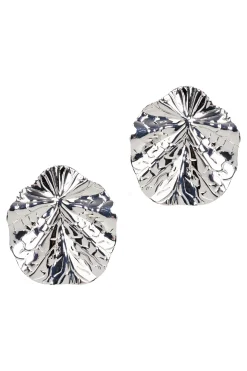 Aman Fan Earring - Silver