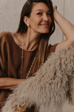 Aman Round Earring - Gold