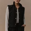 Argo Crop Vest - Black