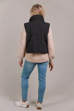 Argo Crop Vest - Black