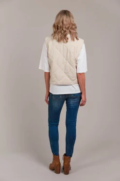 Argo Crop Vest - Ecru
