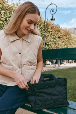 Argo Crop Vest - Ecru