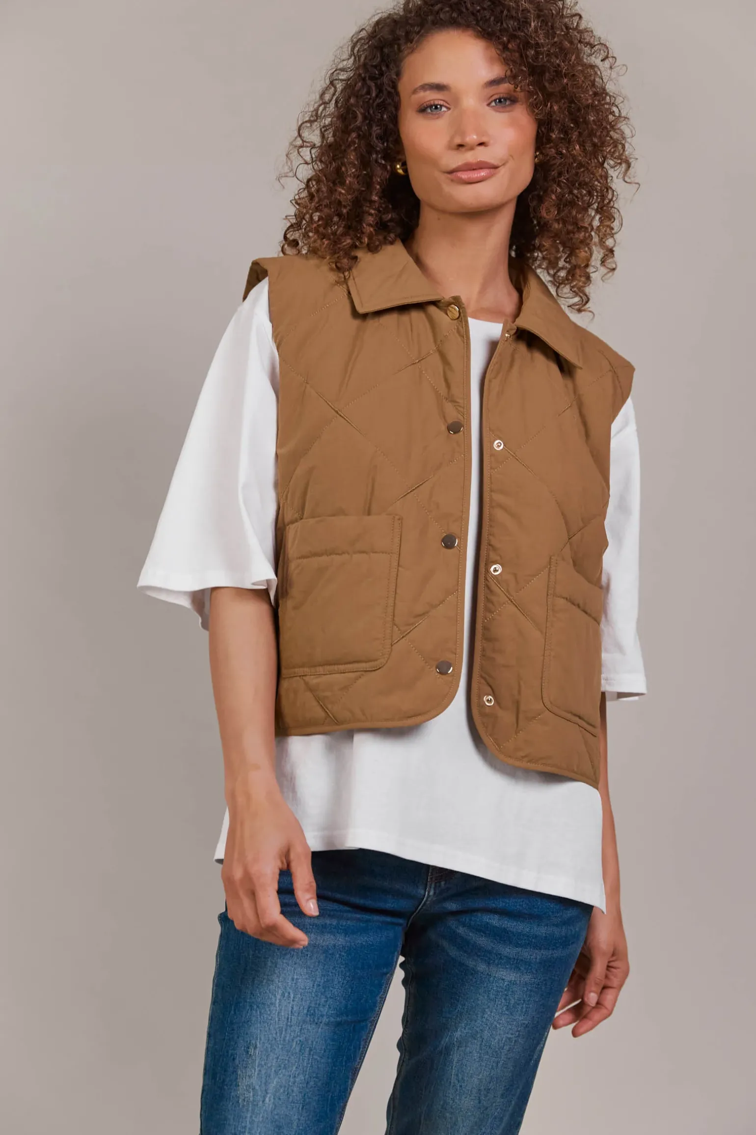 Argo Crop Vest - Hazel