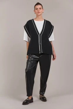 Avino Knit Vest - Black