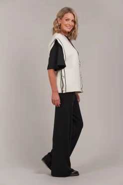 Avino Knit Vest - Ecru