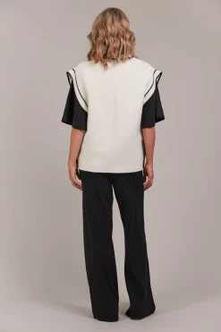 Avino Knit Vest - Ecru