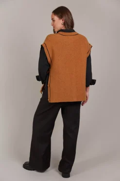 Avino Knit Vest - Tobacco