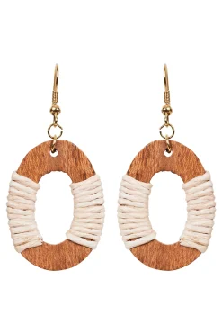 Cay Earring - Tan/Natural