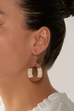 Cay Earring - Tan/Natural