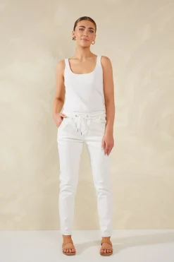Dalton Denim Pant - White