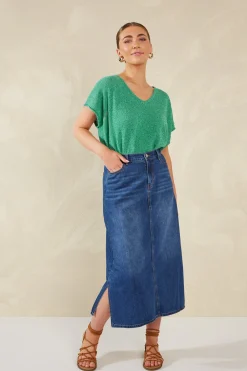 Dalton Denim Skirt - Indigo