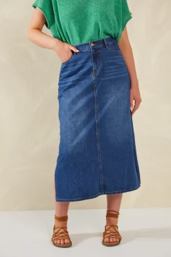 Dalton Denim Skirt - Indigo