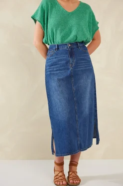 Dalton Denim Skirt - Indigo