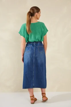 Dalton Denim Skirt - Indigo