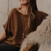 Eden Relaxed Top - Tobacco