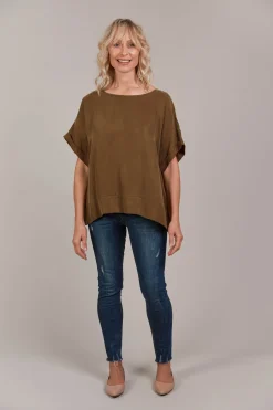 Eden Relaxed Top - Tobacco