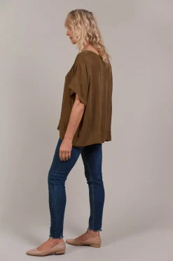 Eden Relaxed Top - Tobacco