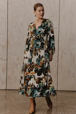 Elsie Maxi Dress - Botanical Tusk