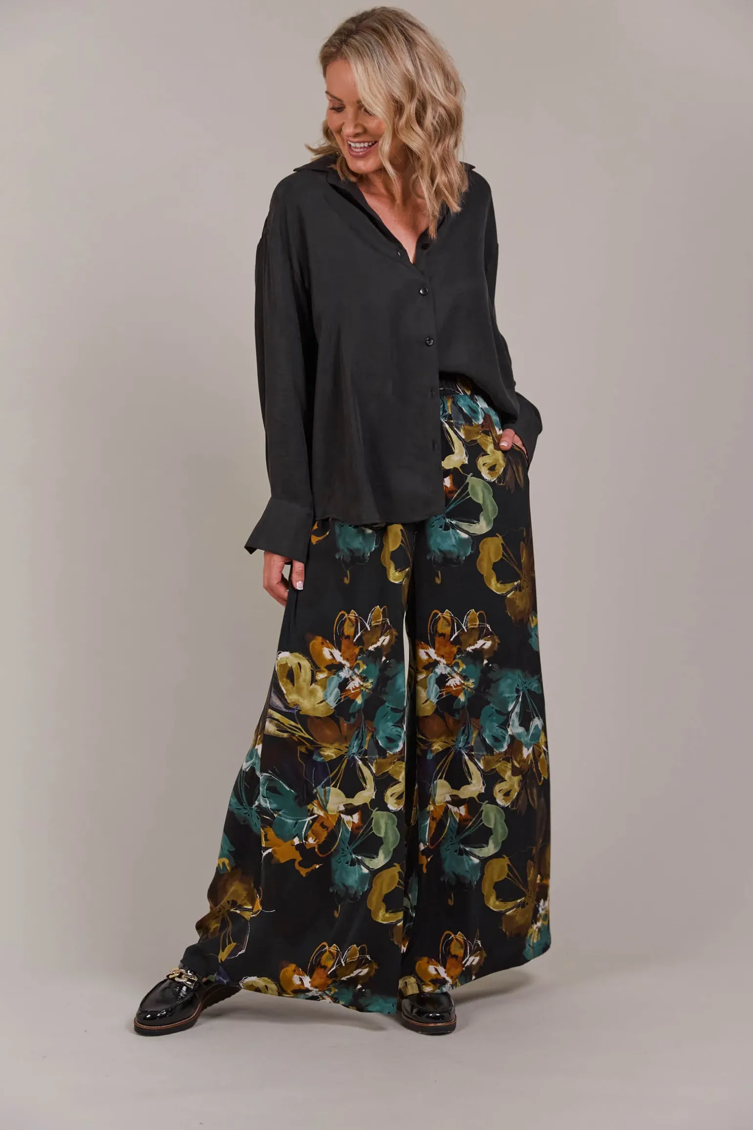 Elsie Pant - Botanical Black