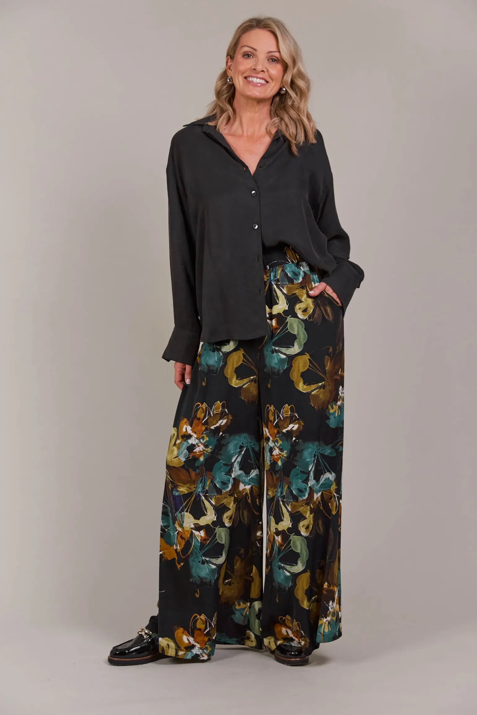 Elsie Pant - Botanical Black