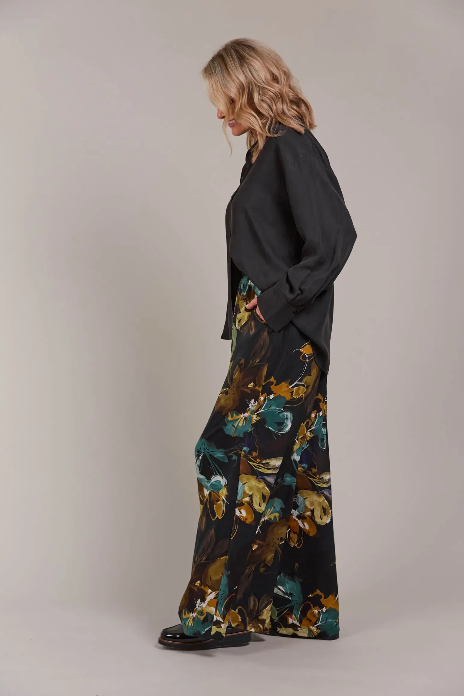 Elsie Pant - Botanical Black