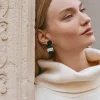 Elsie Pearl Earring - Black