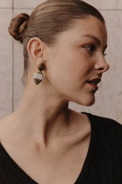 Elsie Pearl Earring - Chartreuse