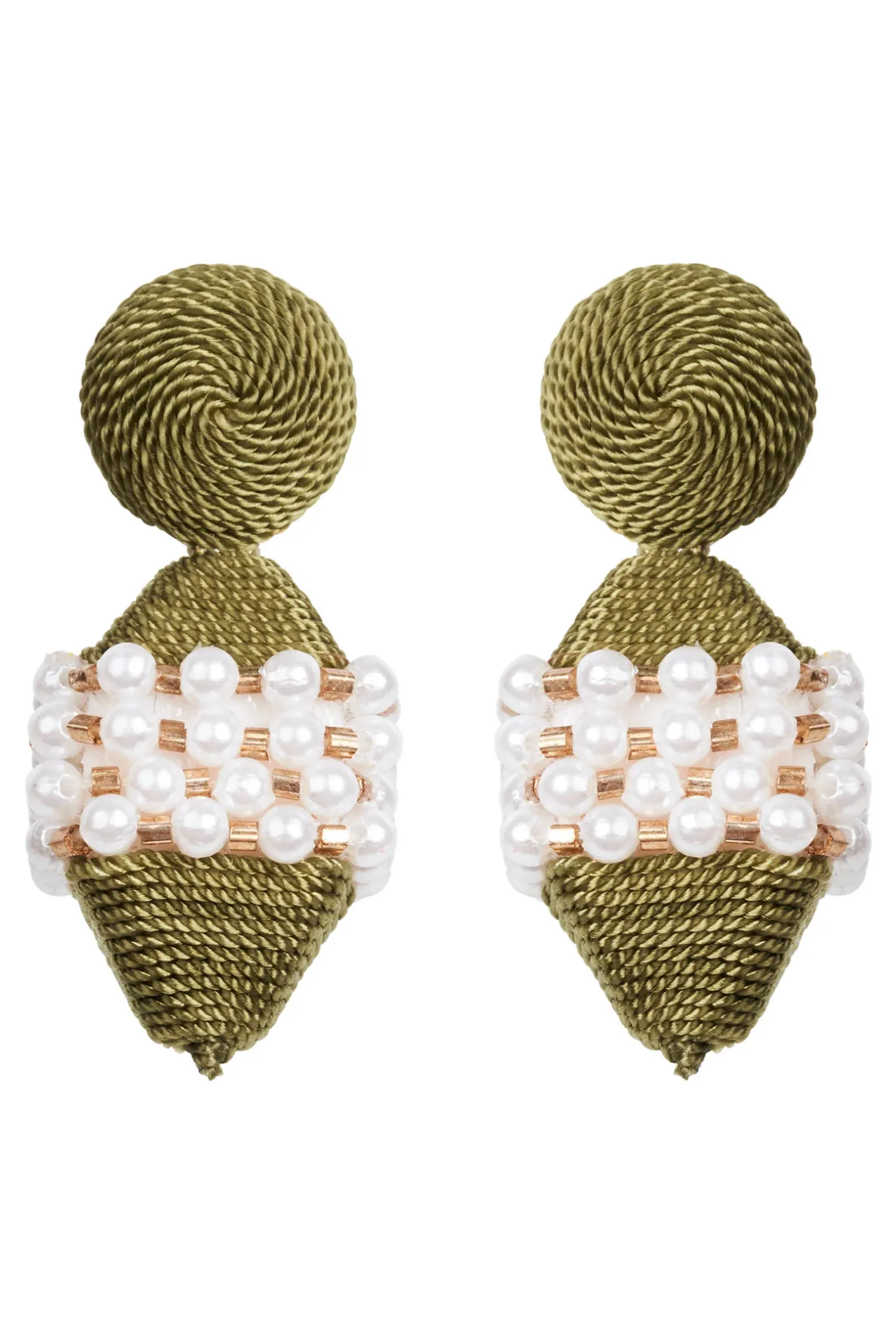 Elsie Pearl Earring - Chartreuse