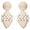 Elsie Pearl Earring - Ecru