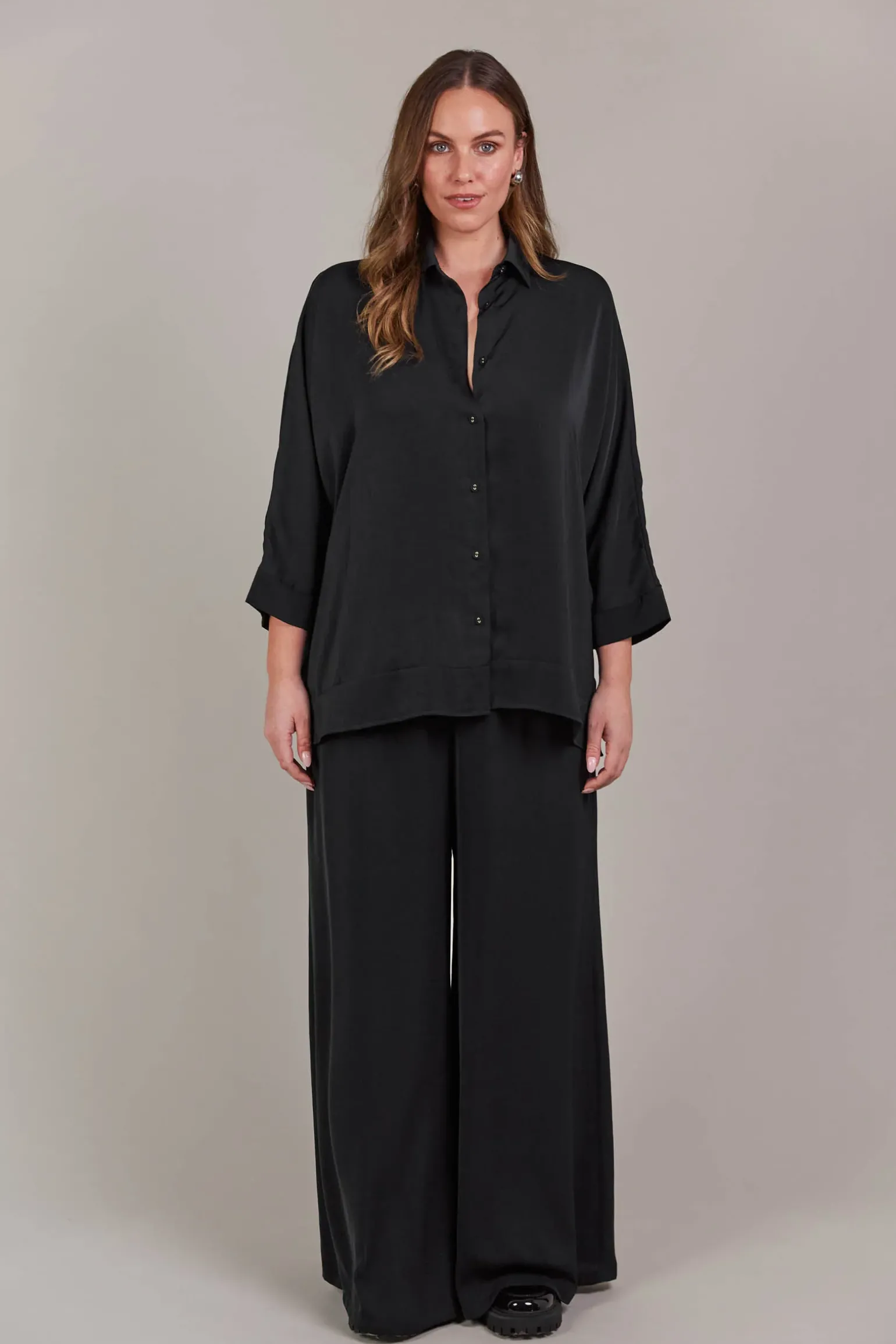 Elsie Relaxed Shirt - Black