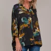 Elsie Relaxed Shirt - Botanical Black