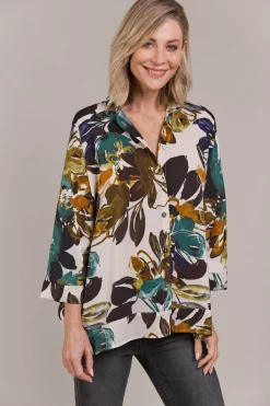 Elsie Relaxed Shirt - Botanical Tusk