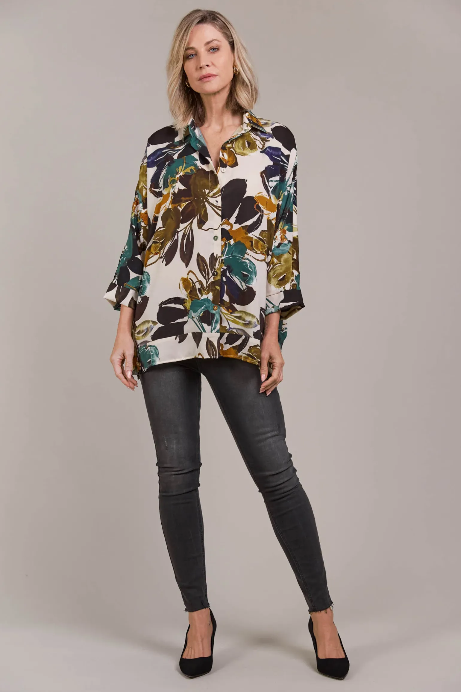 Elsie Relaxed Shirt - Botanical Tusk