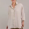 Elsie Relaxed Shirt - Ecru