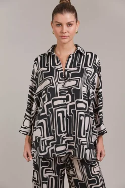 Elsie Relaxed Shirt - Geo