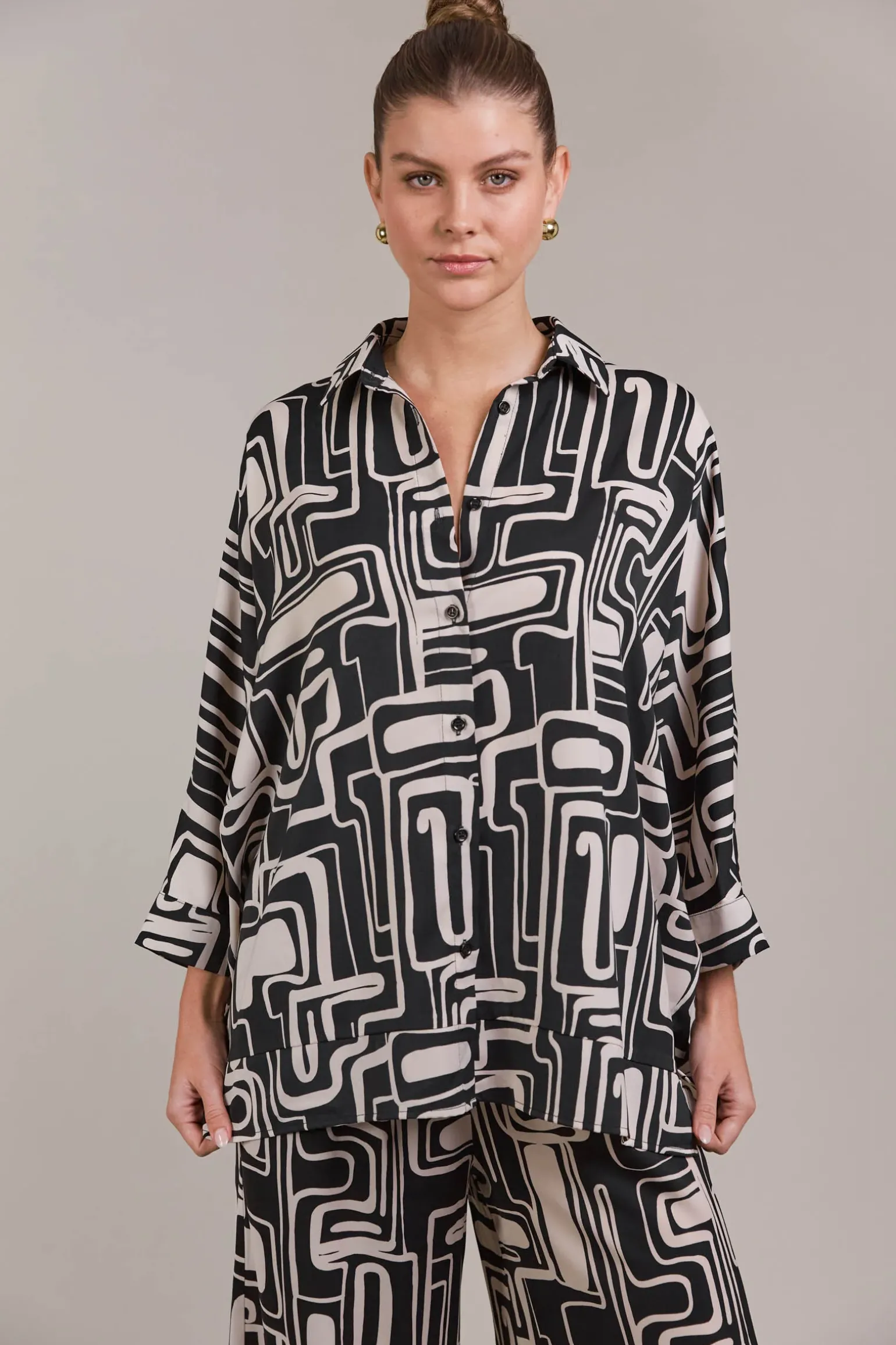Elsie Relaxed Shirt - Geo