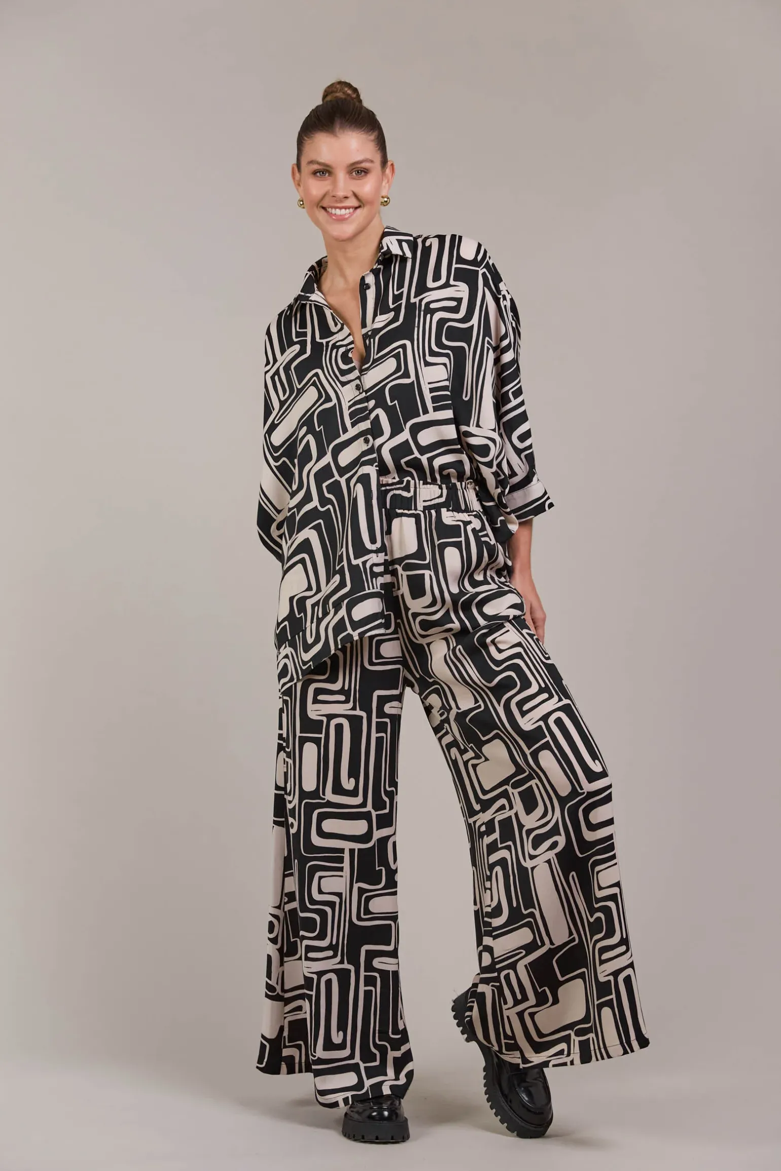 Elsie Relaxed Shirt - Geo