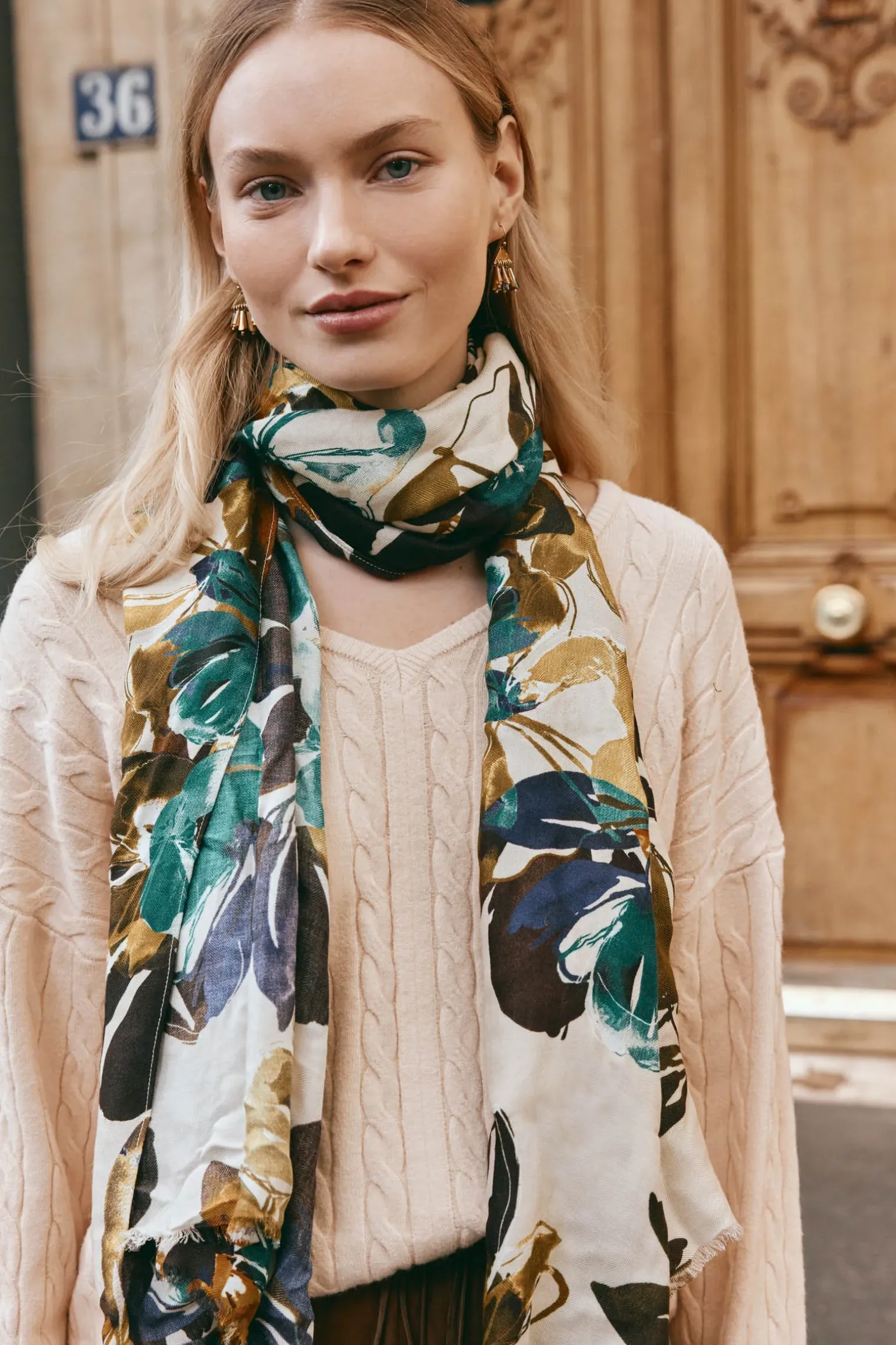 Elsie Scarf - Botanical Tusk