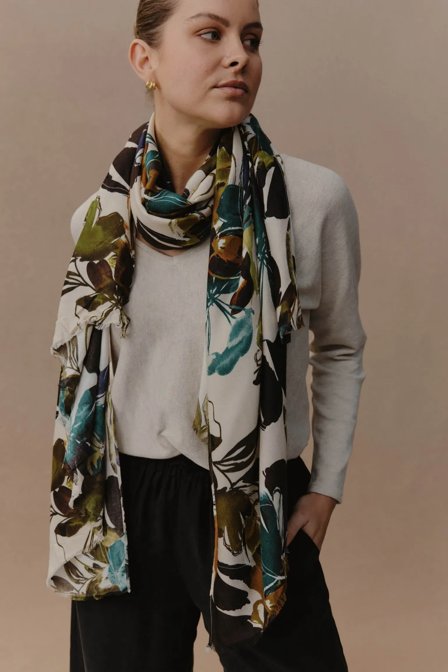 Elsie Scarf - Botanical Tusk