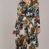 Elsie Shirt Dress - Botanical Tusk