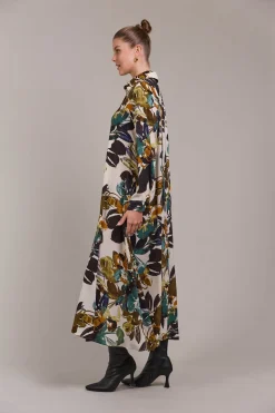 Elsie Shirt Dress - Botanical Tusk