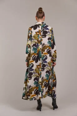 Elsie Shirt Dress - Botanical Tusk
