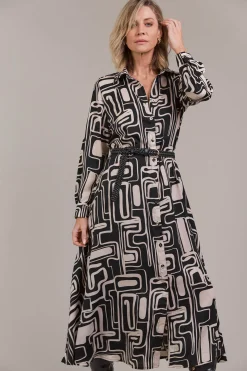 Elsie Shirt Dress - Geo