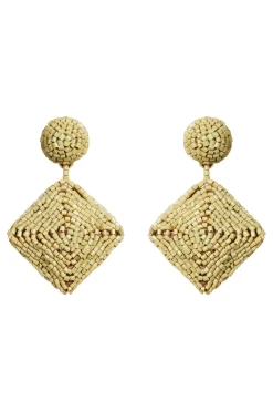 Elsie Square Earring - Chartreuse