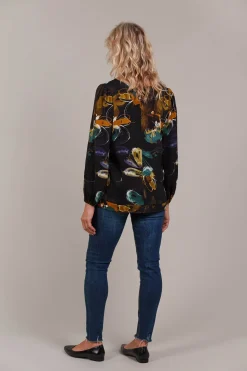 Elsie Top - Botanical Black