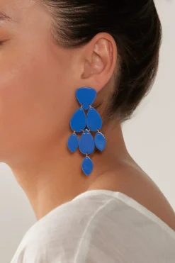 Elysian Drop Earring - Cobalt