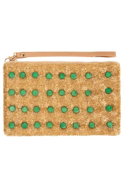 Elysian Pouch - Emerald/Gold