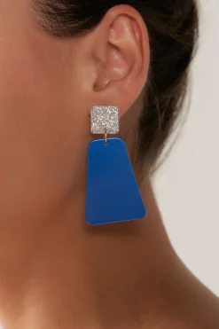 Elysian Sparkle Earring - Cobalt