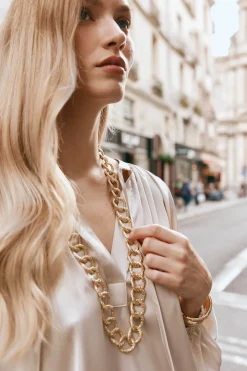 Estel Chain Necklace - Gold