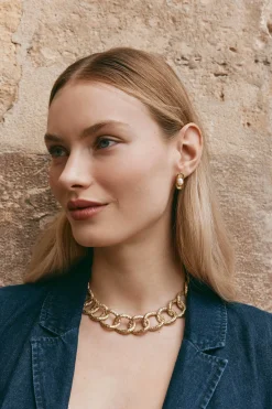 Estel Choker Necklace - Gold